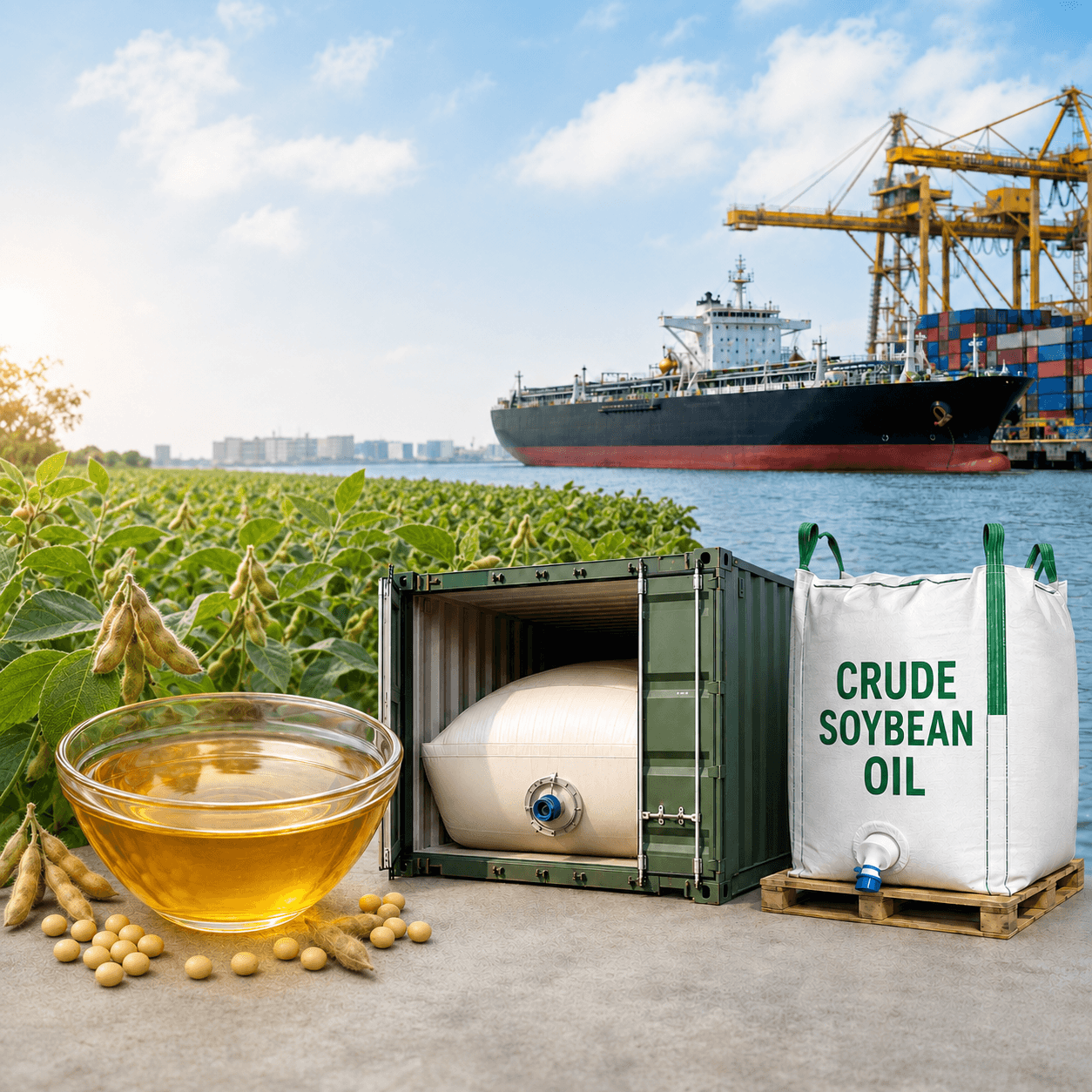 View details of Crude Soybean Oil Crude Soybean Oil wholesale export - bulk industrial oil | France AJ Alimentaire And Food LTDA