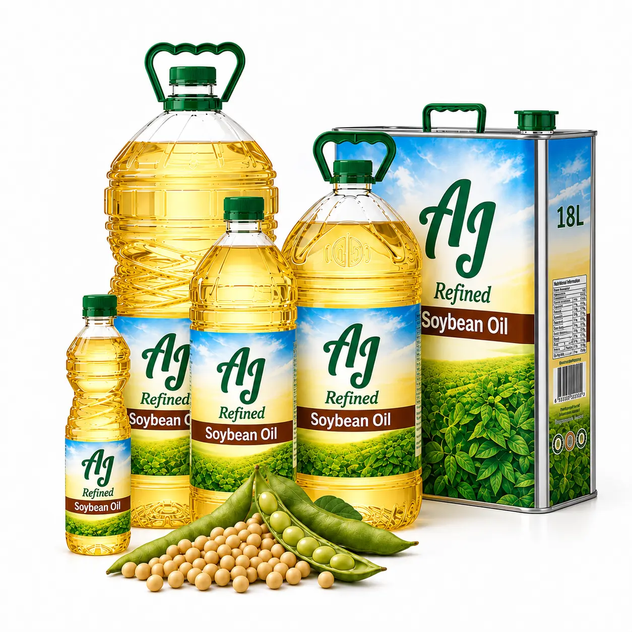 View details of Refined Soybean Oil Refined Soybean Oil for bulk wholesale export in flexitank and 1L-20L retail formats, multi-origin supply | France AJ Alimentaire and Food Import and Export LTDA